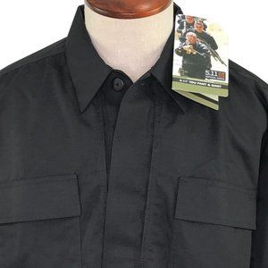5.11 Tactical Series XL TDU Long Sleeve Shirt with Elbow Pads 72002 Black NWT